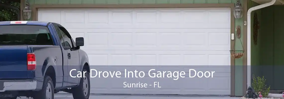 Car Drove Into Garage Door Sunrise - FL