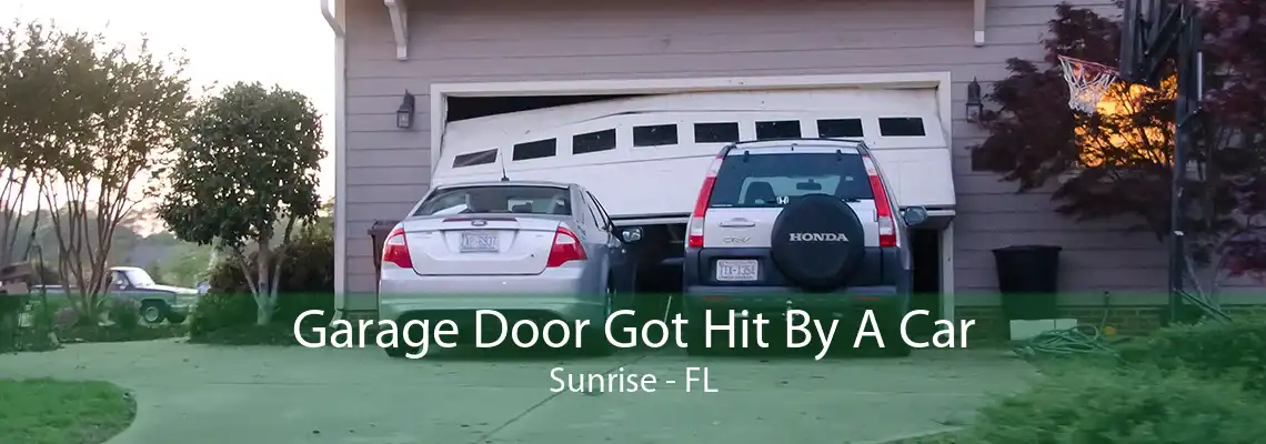 Garage Door Got Hit By A Car Sunrise - FL