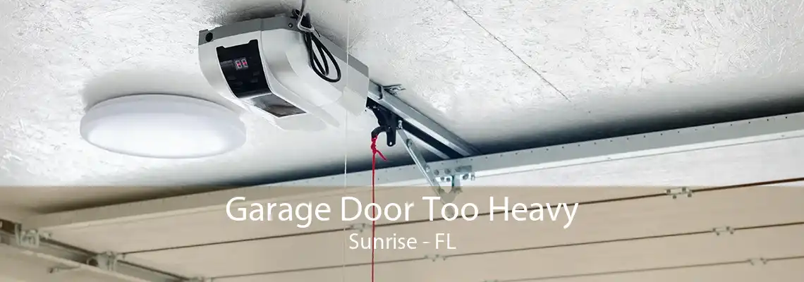 Garage Door Too Heavy Sunrise - FL